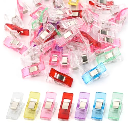Cheerhom 50 Stück Nähklammern,27 x 10 mm Nähzubehör Stoffklammern Zum Nähen Clips für DIY Nähen Quilting Clips Häkeln Cheerhom 50 Stück Nähklammern,27 x 10 mm Nähzubehör Stoffklammern Zum Nähen Clips für DIY Nähen Quilting Clips Häkeln von Cheerhom