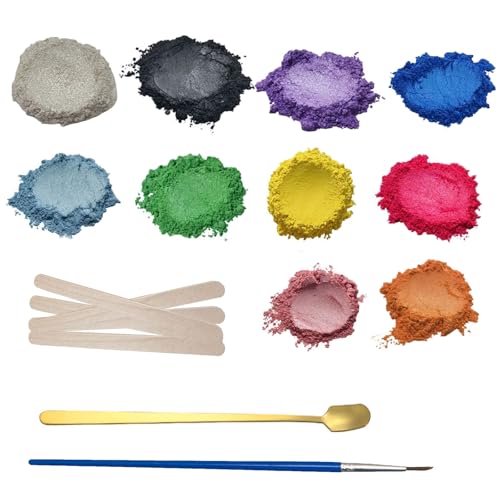 Cheerix 10 Epoxidharz Farbe 3g, Mica Powder, Farbpigmente für Gießpulver, Epoxidharz Farbe, Metallpulver für Seifenfarbe, Schmuckherstellung, Nagellack, Malerei Cheerix 10 Epoxidharz Farbe 3g, Mica Powder, Farbpigmente für Gießpulver, Epoxidharz Farbe, Metallpulver für Seifenfarbe, Schmuckherstellung, Nagellack, Malerei von Cheerix