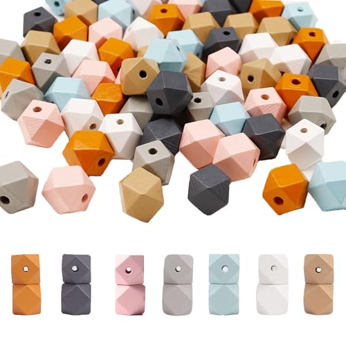 Cheerix 70 Stück Bunte Holzperlen, Natürliche Geometrische Holzperlen 16mm Holzperlen zum Auffädeln, 3 mm Loch, 7 Farben Holzkugeln, Bunte Perlen zum Auffädeln, DIY-Handwerk und Schmuckherstellung. Cheerix 70 Stück Bunte Holzperlen, Natürliche Geometrische Holzperlen 16mm Holzperlen zum Auffädeln, 3 mm Loch, 7 Farben Holzkugeln, Bunte Perlen zum Auffädeln, DIY-Handwerk und Schmuckherstellung. von Cheerix
