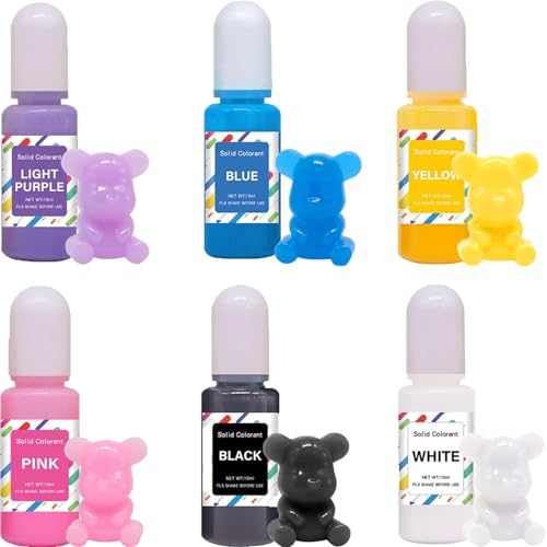 Cheerix Farbpigmente für Gießpulver, 6 Farben Set für Beton Gips, Epoxidharz Farbe Set, Gießpulver Farbe je 10 ml, Epoxidharz Pigment Farbstoff für Harz Kunst, DIY Kerzen Seifen Malerei Cheerix Farbpigmente für Gießpulver, 6 Farben Set für Beton Gips, Epoxidharz Farbe Set, Gießpulver Farbe je 10 ml, Epoxidharz Pigment Farbstoff für Harz Kunst, DIY Kerzen Seifen Malerei von Cheerix