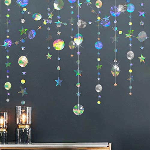 Dekor365 Bling Bling Funkelnde Twinkle Star Garland Streamer Kit für Party-Dekorationen Glitter Metallic Circle dot Garland Glittery Bunting Garlands Banne Dekor365 Bling Bling Funkelnde Twinkle Star Garland Streamer Kit für Party-Dekorationen Glitter Metallic Circle dot Garland Glittery Bunting Garlands Banne von Cheerland