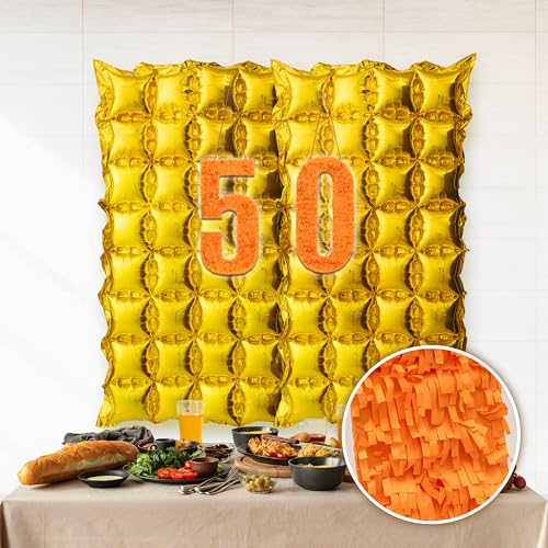 Gold 50. Geburtstag Meilenstein Hintergrund Set für 50 Jahre alten Geburtstag Dekoration Kit Fifty Meilenstein Photo Booth Geburtstag Party Supplies von Cheerland
