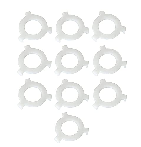 10 Stück Kunststoff-Lampenschirm-Ring-Konverter, E27 auf E14 Lampenschirm-Reduzierring zur Montage von Edison-Schraub-Lampenschirmen an Bajonettsockel (Kunststoff) von Cheeroyal