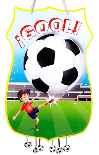 CHEERSET Piñata für Fußball zum Geburtstag, groß, Dekoration für Kinderpartys für Jungen und Mädchen, große Pinata zum Befüllen mit Spielzeug und Süßigkeiten von Cheerset