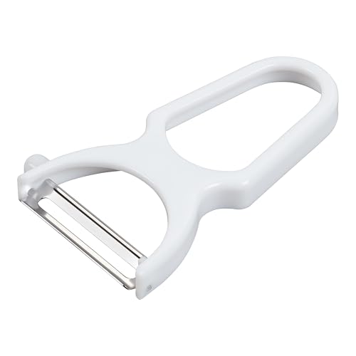 Chef Aid Schneller Schäler, Benutzerfreundlicher Dreh-Schäler mit Doppelschneidiger Stahlklinge und Komfortablem Kunststoffgriff, BPA-Frei, Spülmaschinenfest von Chef Aid