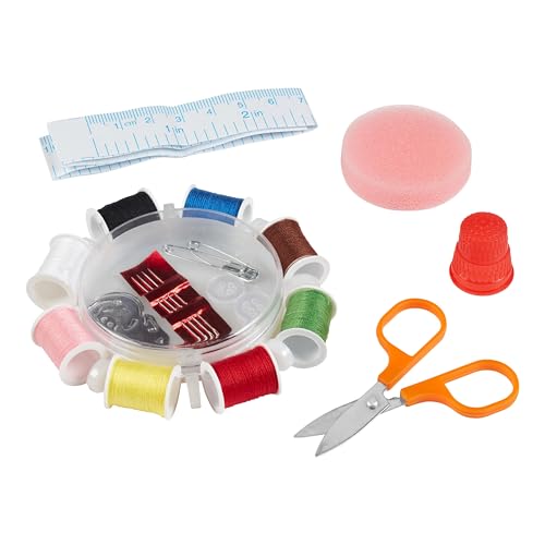 Chef Aid Sewing Susan, EIN komplettes Nähset, Einsatz Ausbessern von Gegenständen unterwegs, ideal für Zuhause, Reisen, Notfall oder zum Basteln, Baumwolle, Mehrfarbig von Chef Aid