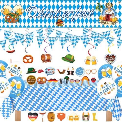 Cheloveer Oktoberfest Deko Bayrische Deko Mit Oktoberfest Banner Oktoberfest Tischdecke Oktoberfest Foto Requisiten Oktoberfest Wimpelkette Bayerische Ballons Oktoberfest Spiral Für Deko Oktoberfest Cheloveer Oktoberfest Deko Bayrische Deko Mit Oktoberfest Banner Oktoberfest Tischdecke Oktoberfest Foto Requisiten Oktoberfest Wimpelkette Bayerische Ballons Oktoberfest Spiral Für Deko Oktoberfest von Cheloveer