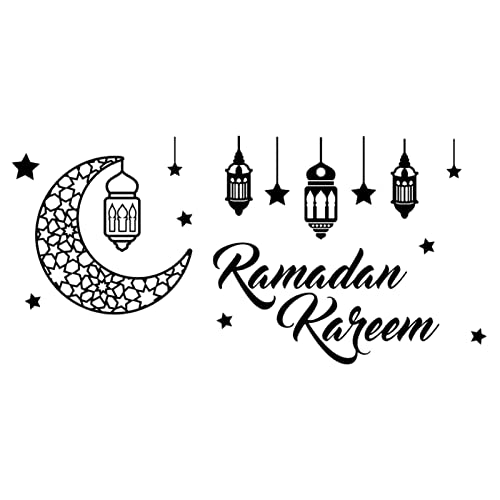 Chen0-super Ramadan Aufkleber Dekorationen, muslimischer Islam Eid Mubarak Ramadan Kristall, Spiegelaufkleber Dekor, Wandaufkleber, Raumdekoration, muslimische Ramadan Dekorationen für Zuhause von Chen0-super