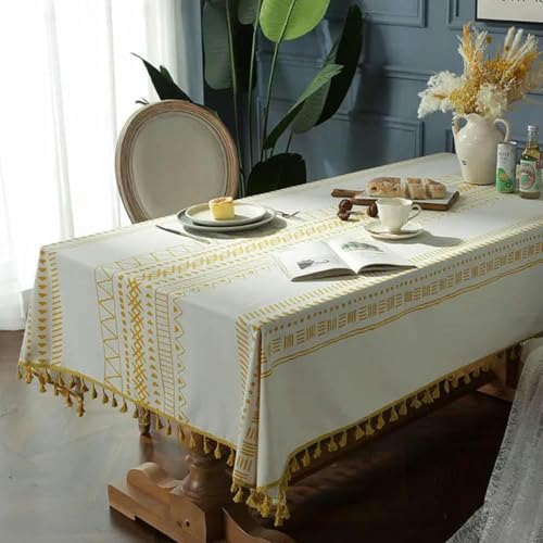 100~300 cm nordische rechteckige Tischdecke, böhmische Baumwollwäsche staubdes Tisch Cover Hotel Restaurant Tischdecke für Couchtisch-Yellow-100x140 cm 100~300 cm nordische rechteckige Tischdecke, böhmische Baumwollwäsche staubdes Tisch Cover Hotel Restaurant Tischdecke für Couchtisch-Yellow-100x140 cm von ChenYuNiu