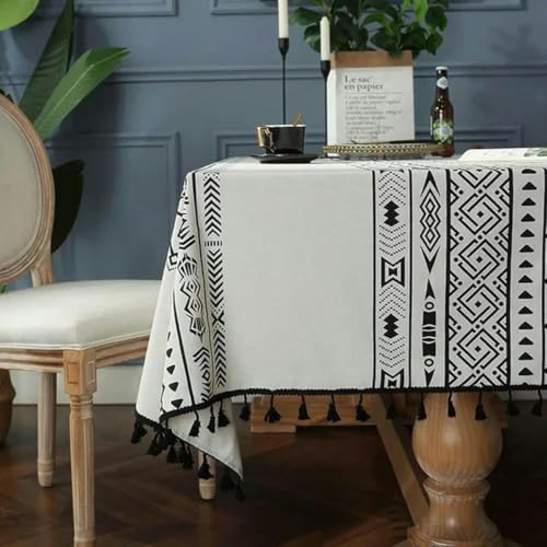 140~300 cm Geometrische Boho-gedruckte Tischdecke, Tischdecke Picknick-Kissen-Kaffeetisch Schrank-Dekor-Stil E-140x140 cm 140~300 cm Geometrische Boho-gedruckte Tischdecke, Tischdecke Picknick-Kissen-Kaffeetisch Schrank-Dekor-Stil E-140x140 cm von ChenYuNiu