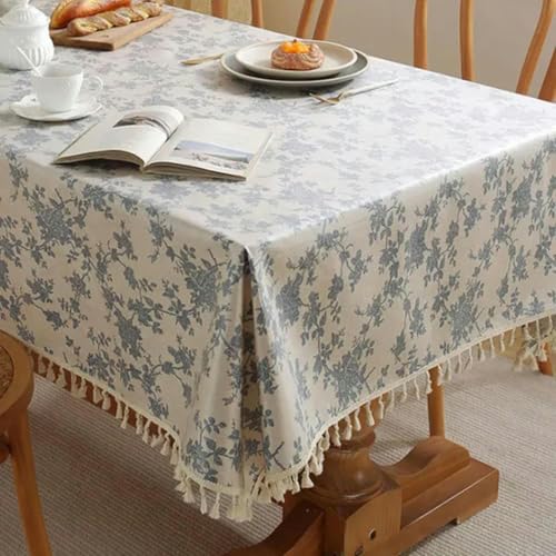 60~330 cm Retro Blumentischtuch für Tabelle Tapete, Rechteck-Baumwollwäsche-Tischdecke für Dekorationstisch Abdeckungstabelle D-140x250 cm 60~330 cm Retro Blumentischtuch für Tabelle Tapete, Rechteck-Baumwollwäsche-Tischdecke für Dekorationstisch Abdeckungstabelle D-140x250 cm von ChenYuNiu