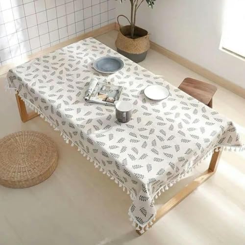 70~240 cm Plaid Baumwollwäsche Tischdecke Rechteck Runde Tischtuch Weiche Abdeckung Spitze Quaste Outdoor Picknickdecke für Bankett-grüne Blätter-140 x 180 cm 70~240 cm Plaid Baumwollwäsche Tischdecke Rechteck Runde Tischtuch Weiche Abdeckung Spitze Quaste Outdoor Picknickdecke für Bankett-grüne Blätter-140 x 180 cm von ChenYuNiu