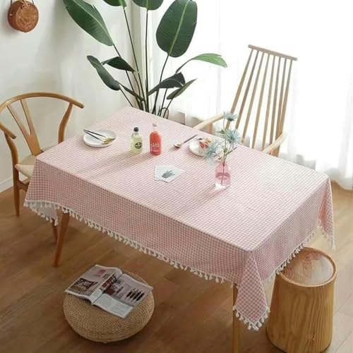 70~240 cm Plaid Baumwollwäsche Tischdecke Rechteck Runde Tischtuch Weiche Abdeckung Spitze Quaste Outdoor Picknickdecke für Bankettrosa Plaid-100 x 140 cm 70~240 cm Plaid Baumwollwäsche Tischdecke Rechteck Runde Tischtuch Weiche Abdeckung Spitze Quaste Outdoor Picknickdecke für Bankettrosa Plaid-100 x 140 cm von ChenYuNiu