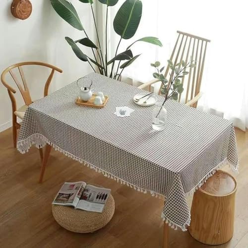 70~240 cm Plaid Baumwollwäsche Tischdecke Rechteck runden Tischtuch Weiche Abdeckung Spitze Quaste Outdoor Picknickdecke für Bankett-Kaffee Plaid-145 x 200 cm 70~240 cm Plaid Baumwollwäsche Tischdecke Rechteck runden Tischtuch Weiche Abdeckung Spitze Quaste Outdoor Picknickdecke für Bankett-Kaffee Plaid-145 x 200 cm von ChenYuNiu