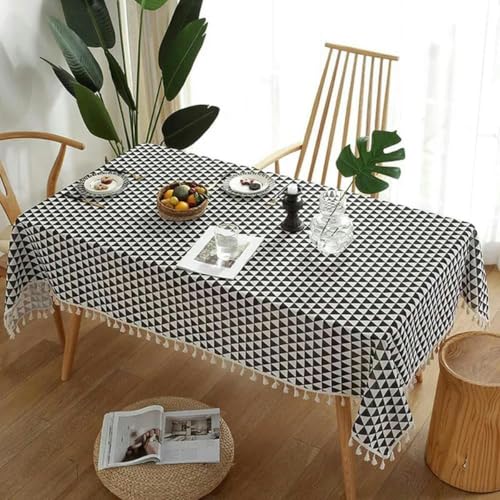 90~300 cm Vintage Baumwollwäsche rechteckige Tischdecke mit Quasten für Tisch-Pastoral Dekoration für Esstischabdeckungen Tee-Tuch-4-140x140 cm 90~300 cm Vintage Baumwollwäsche rechteckige Tischdecke mit Quasten für Tisch-Pastoral Dekoration für Esstischabdeckungen Tee-Tuch-4-140x140 cm von ChenYuNiu