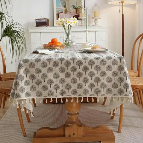 90~300 cm Vintage Baumwollwäsche rechteckige Tischdecke mit Quasten für Tisch-Pastoral Dekoration für Esstischabdeckungen Tee-Tuch-8-90x90 cm 90~300 cm Vintage Baumwollwäsche rechteckige Tischdecke mit Quasten für Tisch-Pastoral Dekoration für Esstischabdeckungen Tee-Tuch-8-90x90 cm von ChenYuNiu