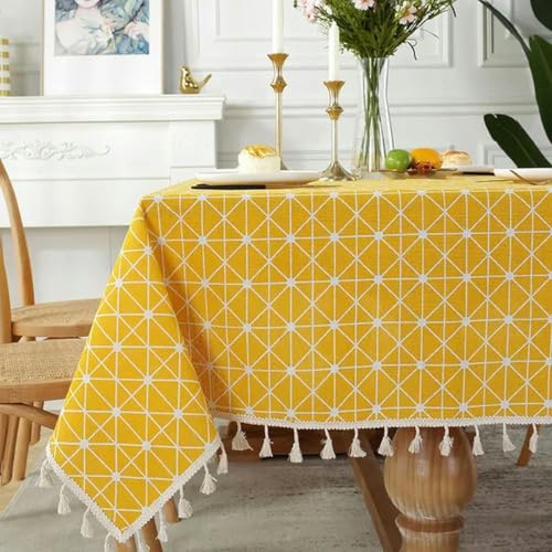 90~300 cm Vintage Baumwollwäsche rechteckige Tischdecke mit Quasten für Tisch-Pastoral Dekoration für Esstischabdeckungen Tee-Tuch-9-140x240 cm 90~300 cm Vintage Baumwollwäsche rechteckige Tischdecke mit Quasten für Tisch-Pastoral Dekoration für Esstischabdeckungen Tee-Tuch-9-140x240 cm von ChenYuNiu
