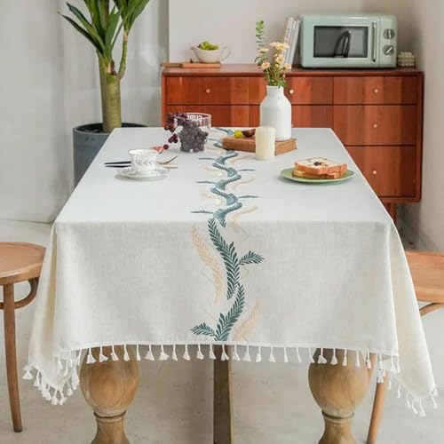 ChenYuNiu 90~300 cm Nordic Leinen Baumwolltischdecke, Esstisch Waschbar dekorativ rechteckige Runde Tischabdeckung Geburtstag-ZB0052-shq-140 x 180 cm ChenYuNiu 90~300 cm Nordic Leinen Baumwolltischdecke, Esstisch Waschbar dekorativ rechteckige Runde Tischabdeckung Geburtstag-ZB0052-shq-140 x 180 cm von ChenYuNiu