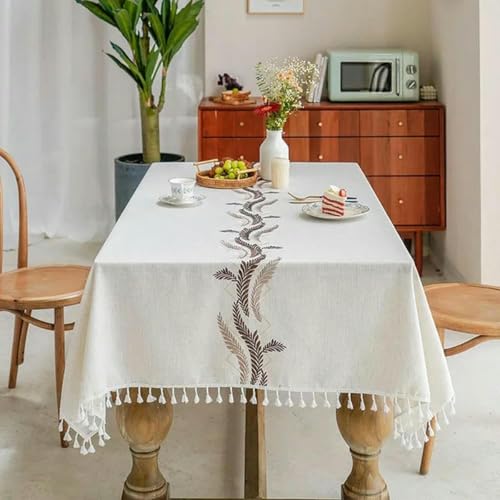 ChenYuNiu 90~300 cm Nordic Leinen Baumwolltischdecke Abdeckung, Esstisch waschbarer rechteckiger Runde Tischabdeckung Geburtstag-ZB0052-Coffee-140 x 180 cm ChenYuNiu 90~300 cm Nordic Leinen Baumwolltischdecke Abdeckung, Esstisch waschbarer rechteckiger Runde Tischabdeckung Geburtstag-ZB0052-Coffee-140 x 180 cm von ChenYuNiu