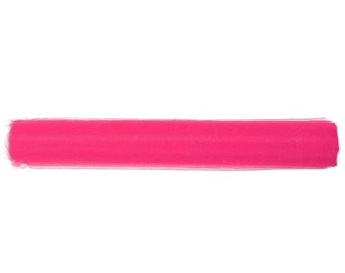 1 Rolle Schleifenband für Hochzeiten, Partys, dekoratives Netzband für Treppengeländer, Dekoration, Bastelmaterial, 50 x 3000 cm (Rosy) von Chencunquangod