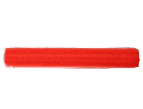 1 Rolle Schleifenband für Hochzeiten, Partys, dekoratives Netzband für Treppengeländer, Dekoration, Bastelmaterial, 50 x 3000 cm (rot) von Chencunquangod