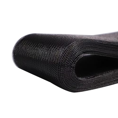 22,7 m steife Rosshaar-Borte, 7,5 cm breit, Polyester, steife Bänder zum Entbeinen, Nähen, Hochzeitskleid, Kleider, Rock, Hut (schwarz) von Chencunquangod