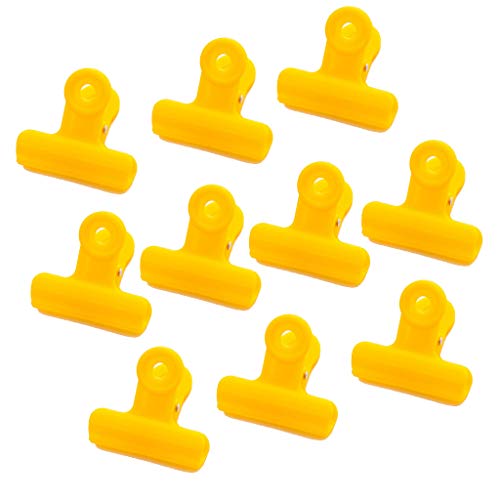 Bulldoggen-Clips, Binder-Clips, zum Organisieren von Rechnungen, Dateien, Fotos, Kalendern, Zeichenbrett, Heim- und Bürogebrauch, Gelb (1 Set) von Chencunquangod