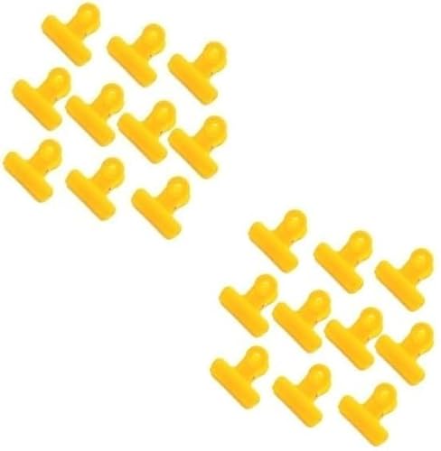 Bulldoggen-Clips, Binder-Clips, zum Organisieren von Rechnungen, Dateien, Fotos, Kalendern, Zeichenbrett, Heim- und Bürogebrauch, Gelb (2 Set) von Chencunquangod
