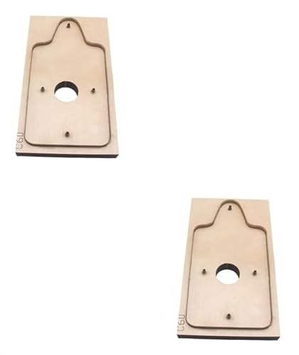 Stanzform für Brieftaschen, Holzschablone, Kartenhalter, Kartenbeutel, Vorlagen (2 Stück) von Chencunquangod