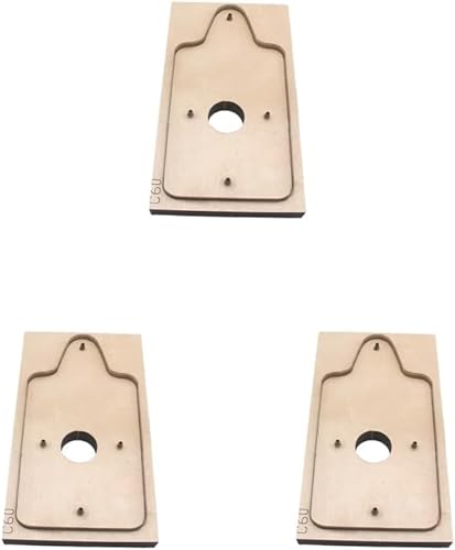 Stanzform für Brieftaschen, Holzschablone, Kartenhalter, Kartenbeutel, Vorlagen (3 Stück) von Chencunquangod