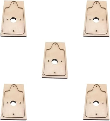 Stanzform für Brieftaschen, Holzschablone, Kartenhalter, Kartenbeutel, Vorlagen (5 Stück) von Chencunquangod