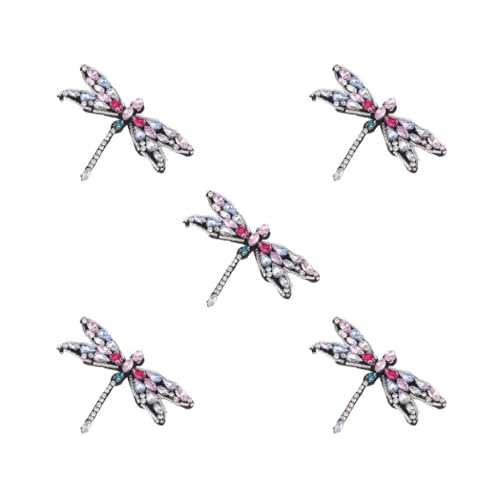 5 x Strass-Aufnäher mit Libellen-Perlen, zum Aufnähen, für selbstgemachte Taschen, Kleidung, Kleider, Hüte, Dekoration 5 x Strass-Aufnäher mit Libellen-Perlen, zum Aufnähen, für selbstgemachte Taschen, Kleidung, Kleider, Hüte, Dekoration von ChengChengJin