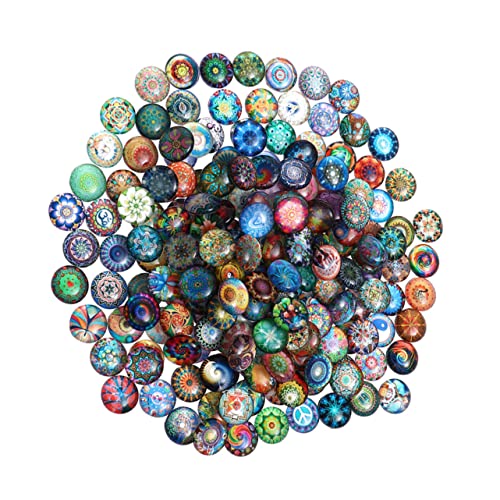 50 Stück Glaskuppel-Aufnäher, bunt, dekorativer Schmuck, Edelstein-Patches, für Bastelarbeiten, Verzierungen 50 Stück Glaskuppel-Aufnäher, bunt, dekorativer Schmuck, Edelstein-Patches, für Bastelarbeiten, Verzierungen von ChengChengJin