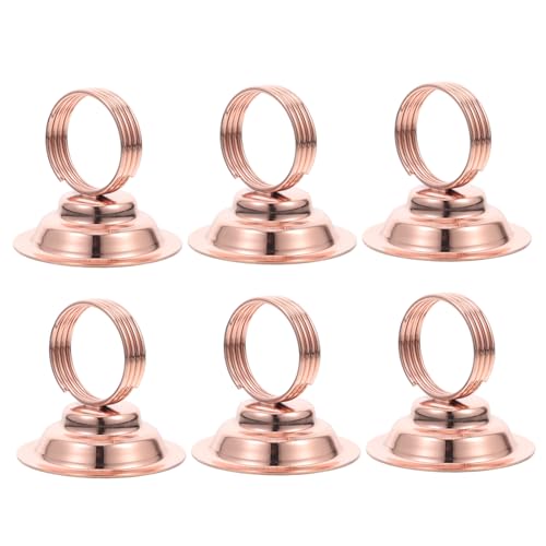 6 Stück in der Lage, Mini-Platzkartenhalter, Memo-Clip für Hochzeit, Party, Abschlussfeier, Empfang, Restaurant, Zuhause, Tafelaufsatz, Dekorationen 6 Stück in der Lage, Mini-Platzkartenhalter, Memo-Clip für Hochzeit, Party, Abschlussfeier, Empfang, Restaurant, Zuhause, Tafelaufsatz, Dekorationen von ChengChengJin