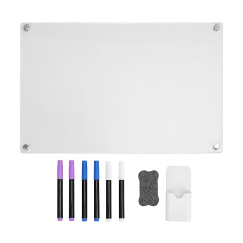Acrylmagnet -Trockenerase -Boardkalender, wiederverwendbares klares, 15,7 Zoll x 11,8 Zoll, mit 6 Markierungen für Kühlschrank Acrylmagnet -Trockenerase -Boardkalender, wiederverwendbares klares, 15,7 Zoll x 11,8 Zoll, mit 6 Markierungen für Kühlschrank von Chenglanhsjg