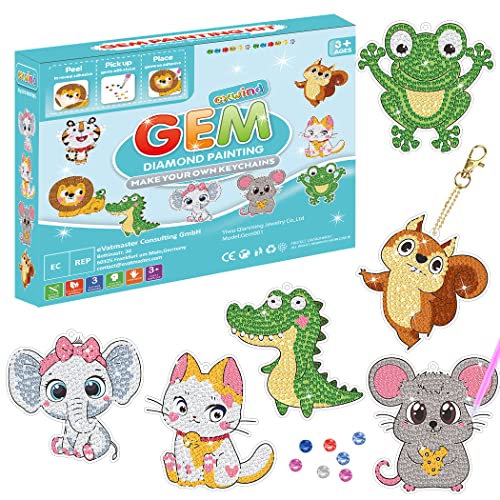 Chengxun Diamond Art für Kinder, Diamant Painting schlüsselanhänger, Malset für Kinder, Diamant Painting Bilder, Geschenke für Mädchen ab 4-10 Jahre Chengxun Diamond Art für Kinder, Diamant Painting schlüsselanhänger, Malset für Kinder, Diamant Painting Bilder, Geschenke für Mädchen ab 4-10 Jahre von Chengxun