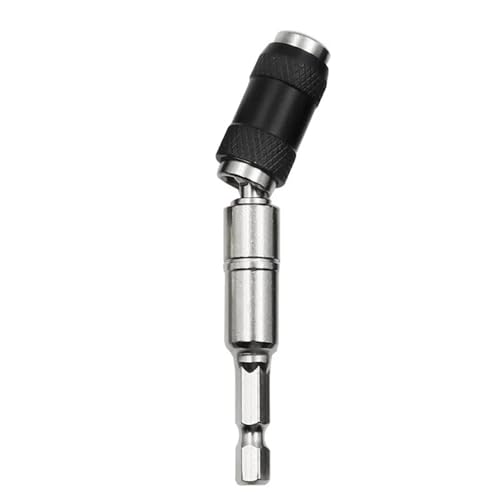 1/4 Zoll Sechskant-Schraubendreher-Bits, Magnetische Bohrer, Handwerkzeuge, Bohrer-Verlängerungsstange, Schnellwechselhalter(Black) von Chenhj
