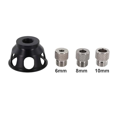 4/9 Stücke Drill Guide Locator Mit Buchse Holzbearbeitung Aluminium Legierung Loch Puncher(B) von Chenhj