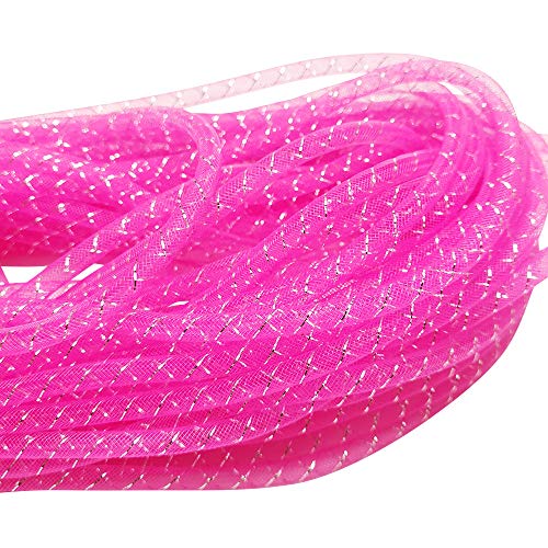 Chenkou Craft Deko-Flex, 10 m, für Kränze, Bastelarbeiten, Hot Pink, 8 mm von Chenkou Craft