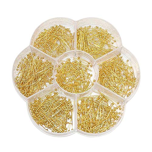 Chenkou Craft Messing-Kugelkopfstifte für Schmuckherstellung, verschiedene Größen, verschiedene Größen, 700 Stück Chenkou Craft Messing-Kugelkopfstifte für Schmuckherstellung, verschiedene Größen, verschiedene Größen, 700 Stück von Chenkou Craft