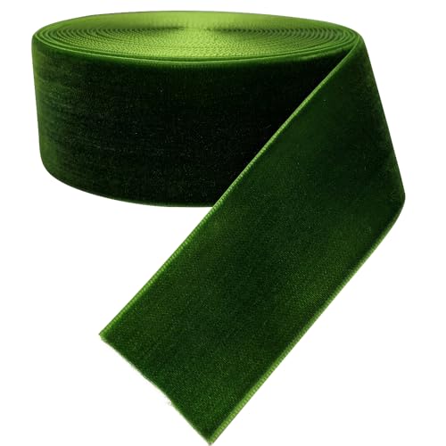 Chenkou Craft Samtband, 40 mm, Grün, 3,8 cm Chenkou Craft Samtband, 40 mm, Grün, 3,8 cm von Chenkou Craft