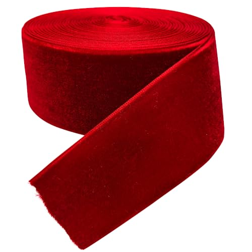 Chenkou Craft Samtband, 40 mm, Rot, 40 mm Chenkou Craft Samtband, 40 mm, Rot, 40 mm von Chenkou Craft