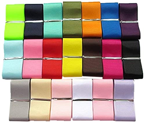 Chenkou Craft Verschiedene Ripsbänder 20 Meter insgesamt 20 Farben, 1 1/2"(38mm) von Chenkou Craft