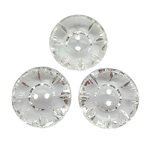 chenkou crfat New 50 20 mm klar Blume Kunststoff Tasten Nähen Craft 2 Löcher chenkou crfat New 50 20 mm klar Blume Kunststoff Tasten Nähen Craft 2 Löcher von Chenkou Craft