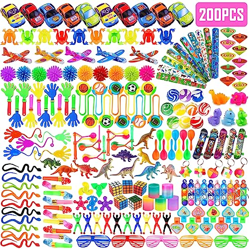 Chennyfun 200pcs Mitgebsel Kleinspielzeug Set, Party Mitgebsel, Kindergeburtstag Gastgeschenke, Pinata Spielzeug, Ostergeschenke, Goodie Bag Füllstoffe, Schülerbelohnung, Kleine Geschenk für Kinder von Chennyfun