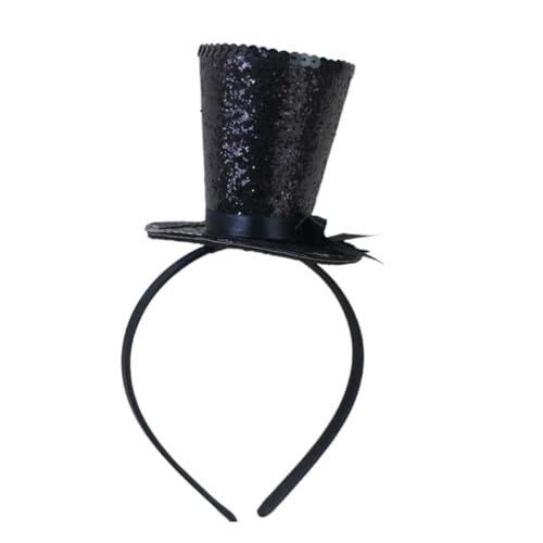 Chenxi Studio Kinder-Haarreif mit Zylinderhut für Halloween, Weihnachten, Neujahr, Brautparty, 1920er Jahre, Tophat-Stirnband Chenxi Studio Kinder-Haarreif mit Zylinderhut für Halloween, Weihnachten, Neujahr, Brautparty, 1920er Jahre, Tophat-Stirnband von Chenxi Studio