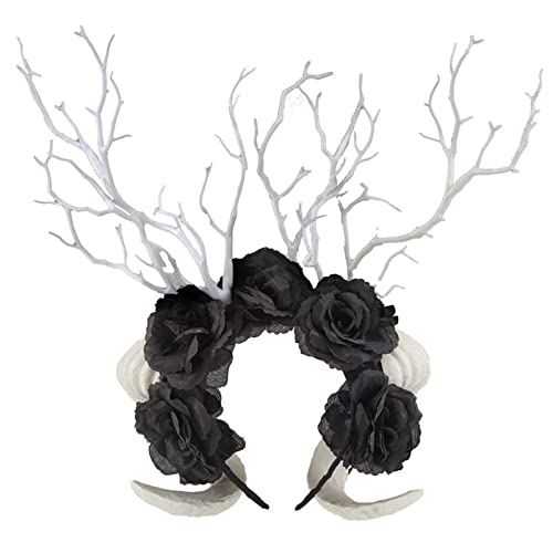 Weihnachten Ziegenhorn Cosplay Stirnband Dunkle Haarreifen Karneval Kopfbedeckung Halloween Cosplay Weihnachtskostüm von Chenxi Studio