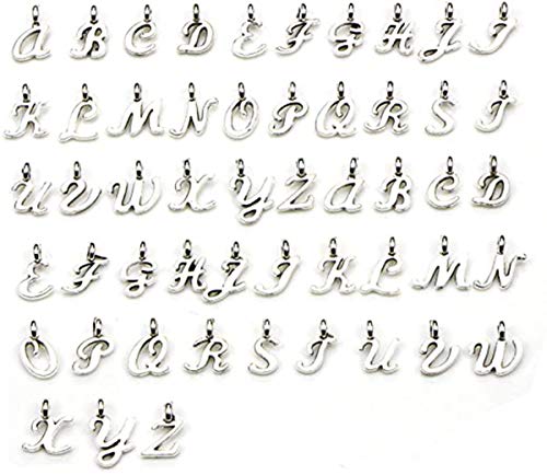 10932 Mini-Buchstaben-Charms, Schmuckherstellung, lose Perlen, Set mit 5 Stück, zum Basteln von Halsketten, Armbändern von Chereda