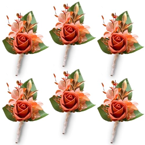 CherishedMoments Ansteckblume aus Terrakotta für Herren, Hochzeit, 6er-Set, Bräutigam und Trauzeugen, Aifial-Blumen für Hochzeit, Jahrestag, Herbst, Vintage-Hochzeitsdekoration CherishedMoments Ansteckblume aus Terrakotta für Herren, Hochzeit, 6er-Set, Bräutigam und Trauzeugen, Aifial-Blumen für Hochzeit, Jahrestag, Herbst, Vintage-Hochzeitsdekoration von CherishedMoments
