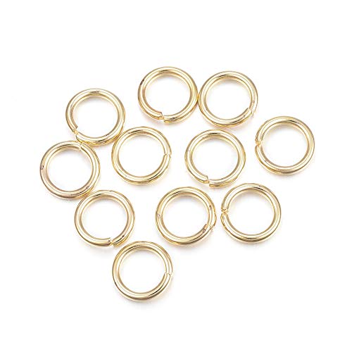 Cheris Biegeringe, 10 mm, offen, goldfarben, rund, 1,5 mm dick, für Schmuckherstellung, 200 Stück Cheris Biegeringe, 10 mm, offen, goldfarben, rund, 1,5 mm dick, für Schmuckherstellung, 200 Stück von Cheriswelry